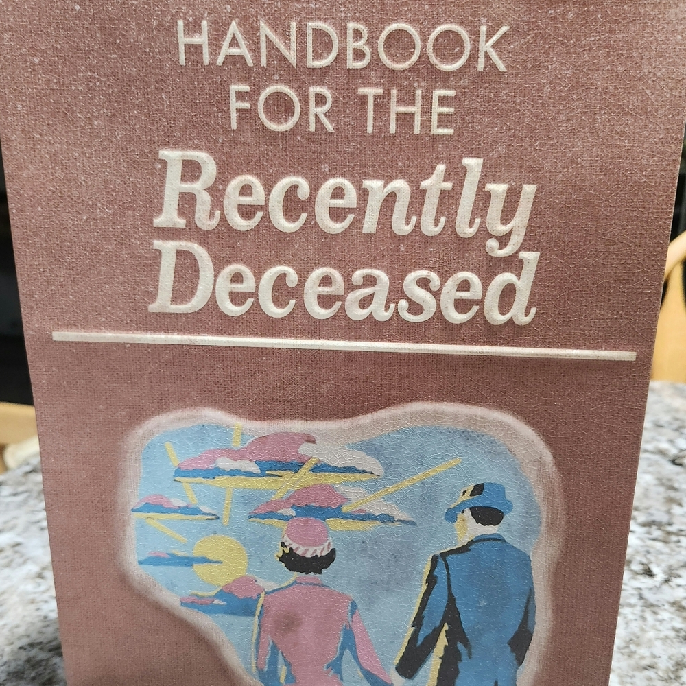 Beetlejuice Handbook for the Recently Deceased tin and Cup w/ Bob shrunken head